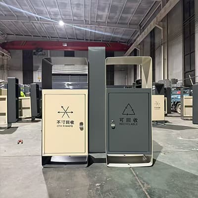 街道-双分类-不锈钢垃圾桶
