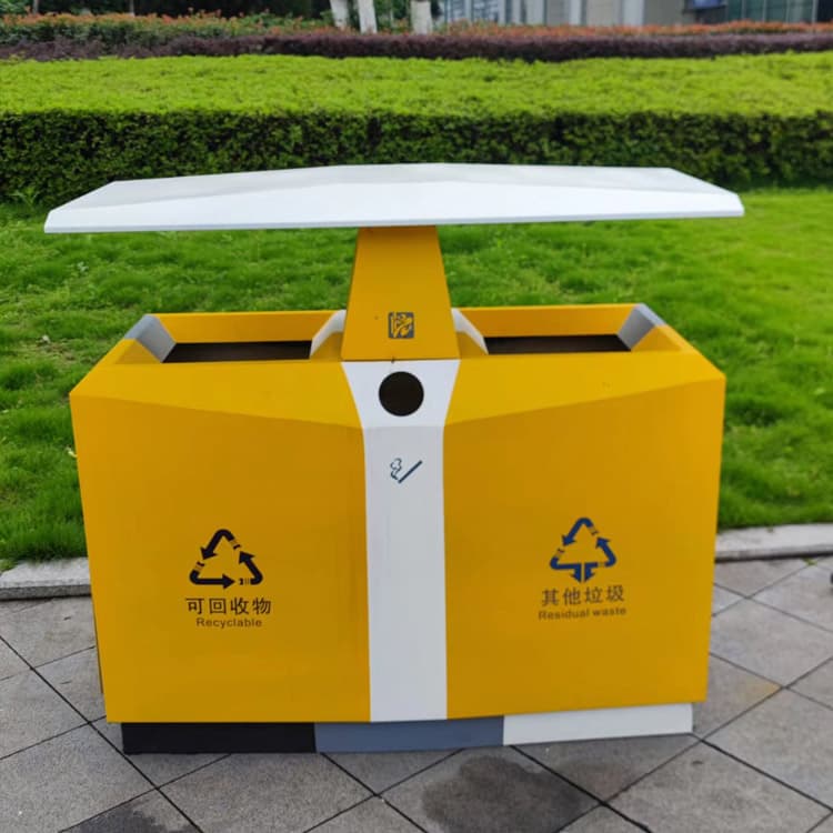 双分类-不锈钢垃圾桶定制款