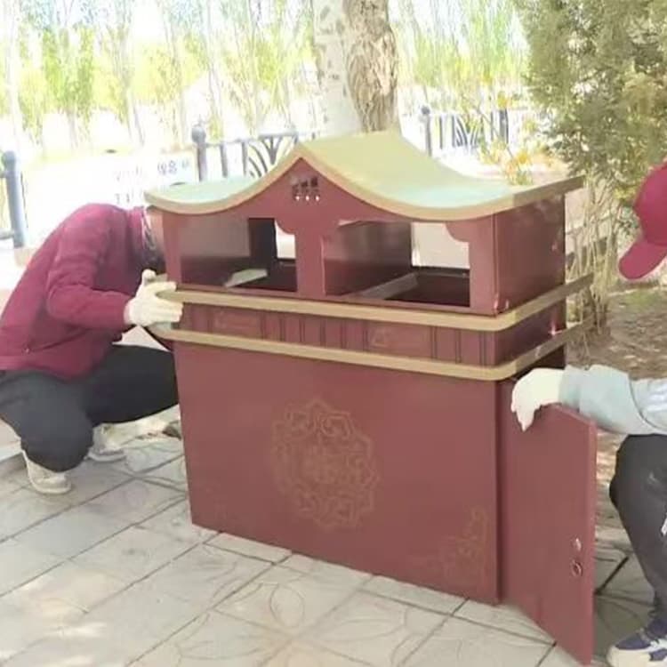 双分类-街道不锈钢垃圾桶