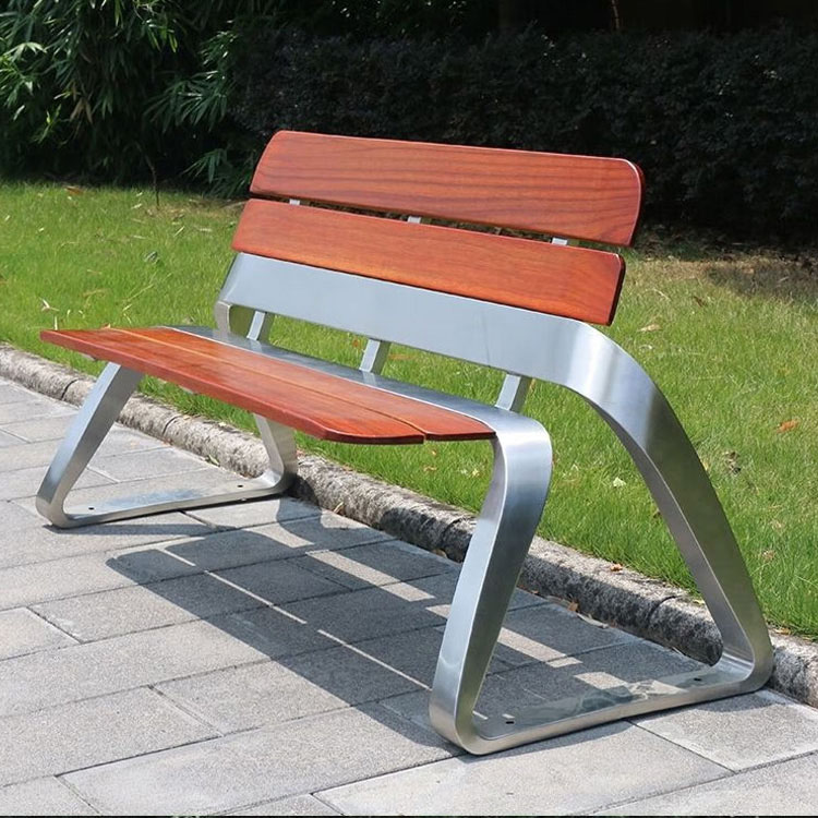 不锈钢户外长椅