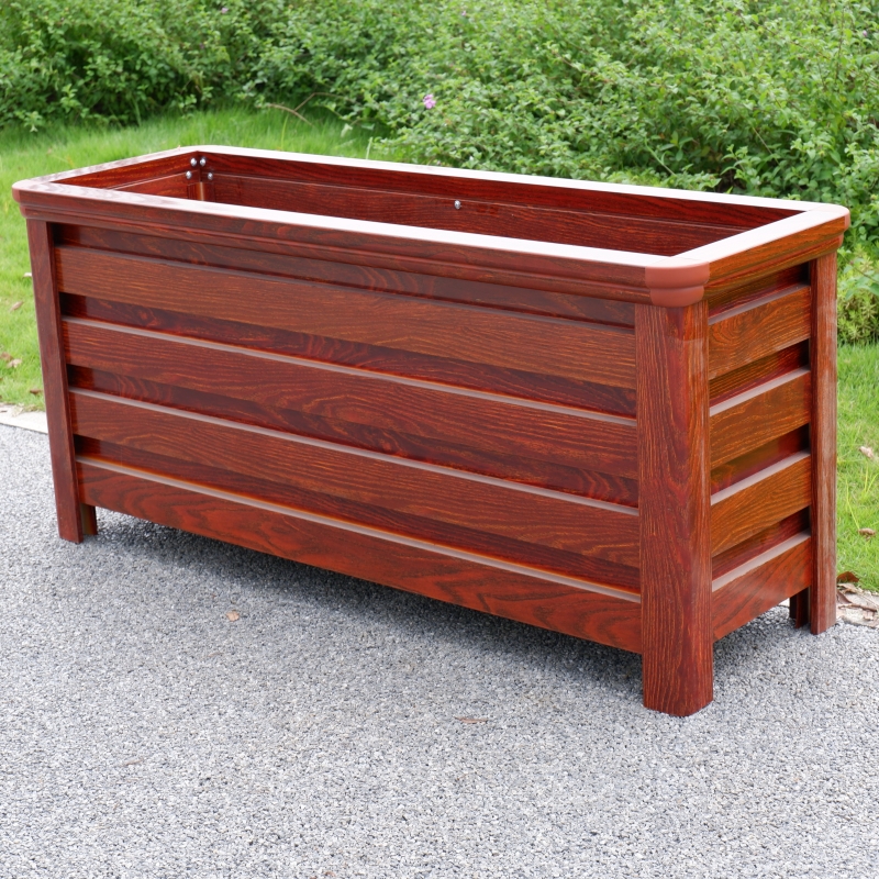 木纹铝合金花箱横版LHX006